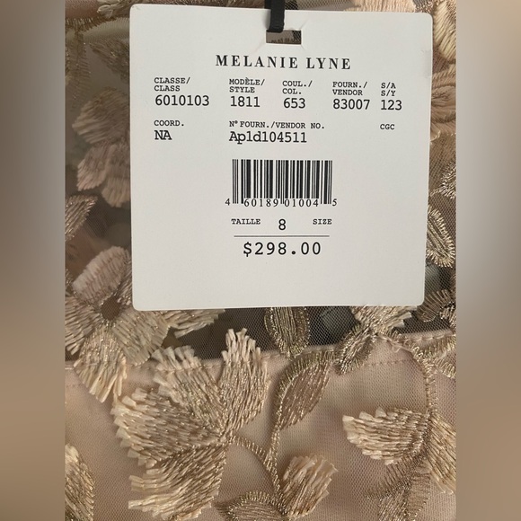 Elegant Adrianna papell Floral Dress in blush - Picture 3 of 7